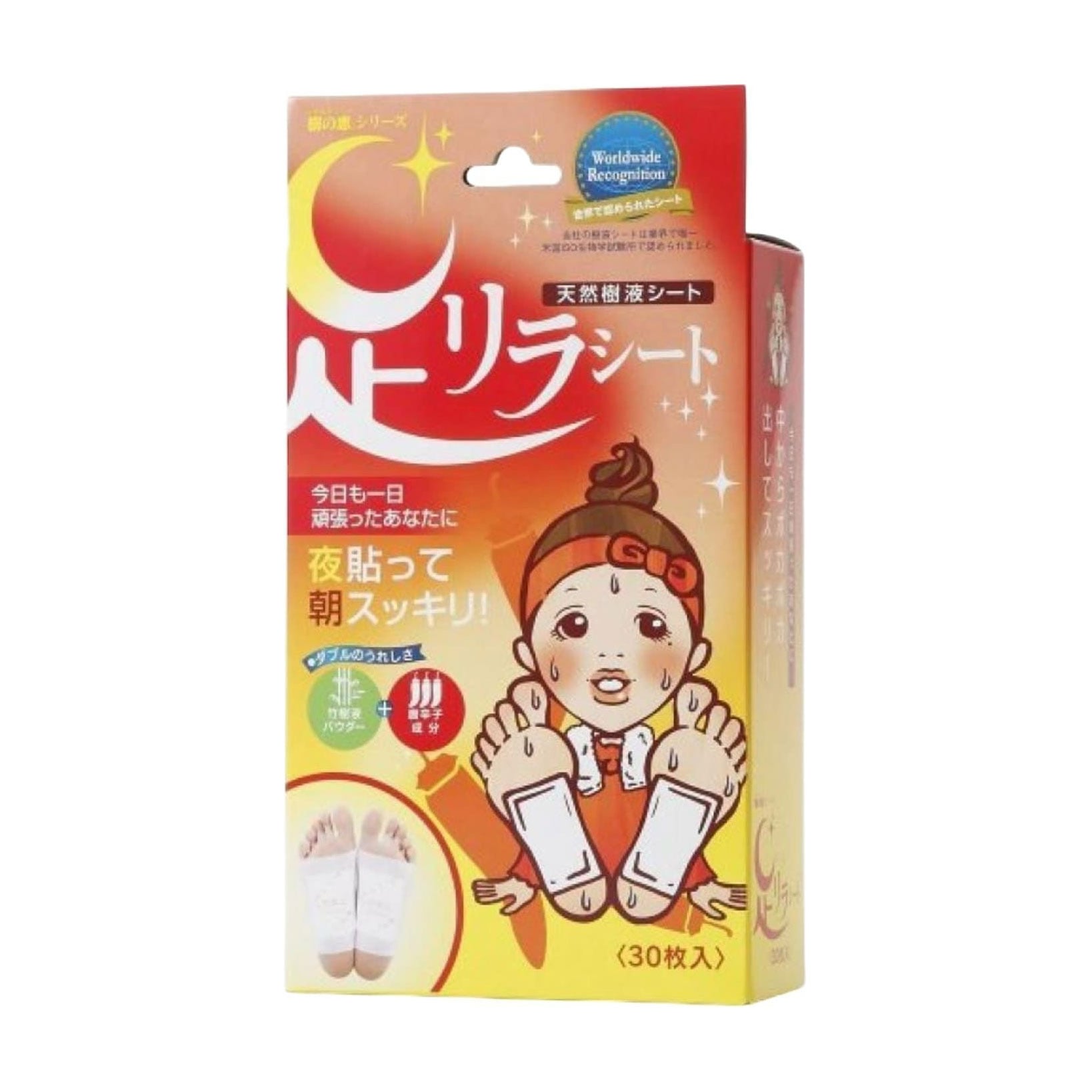 Детокс-пластирі для ніг Megumi Foot Relax Sheet Перець чилі, 30 шт