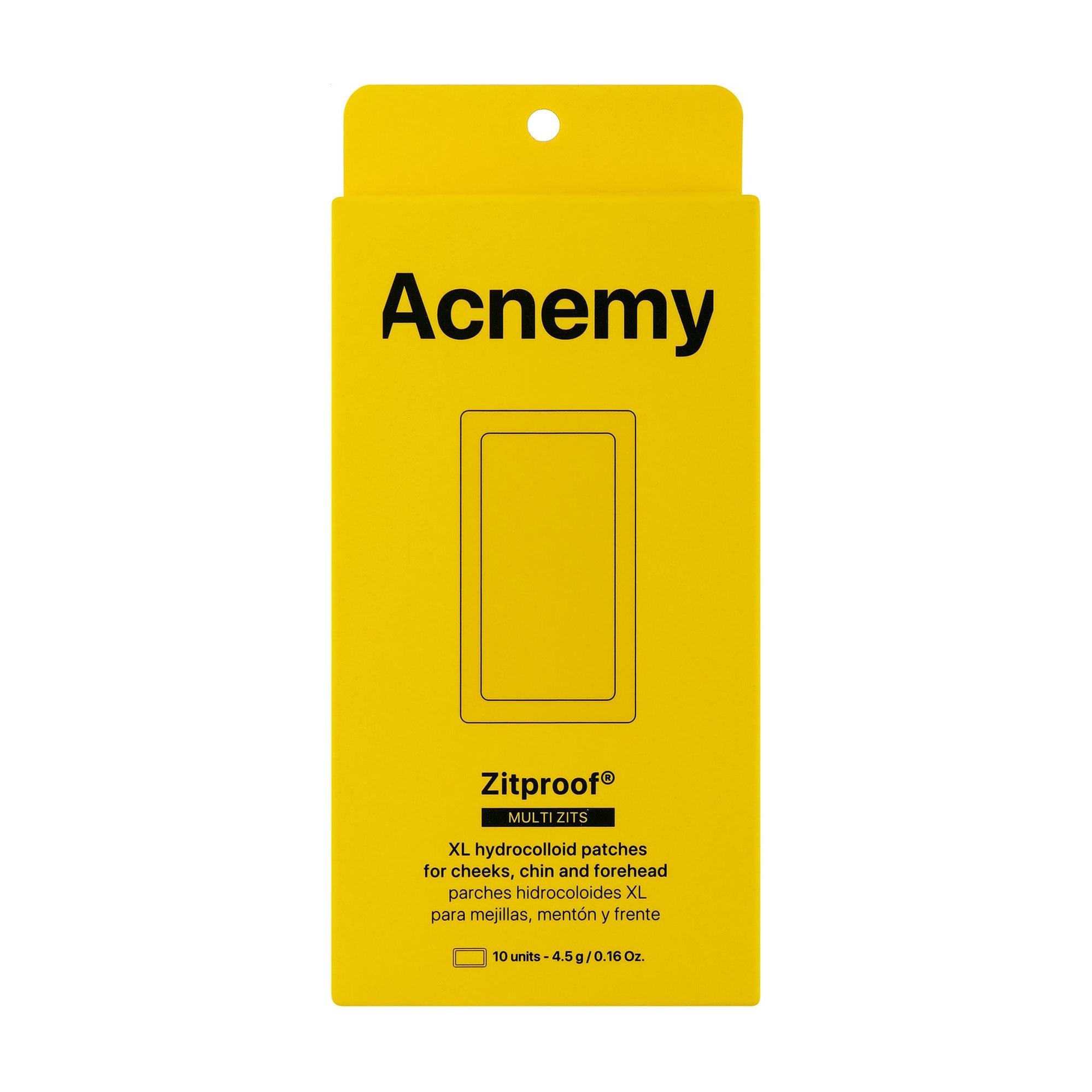 Гідроколоїдні пластирі для чола, підборіддя та щік Acnemy Zitproof Multizits розмір XL, 10 шт